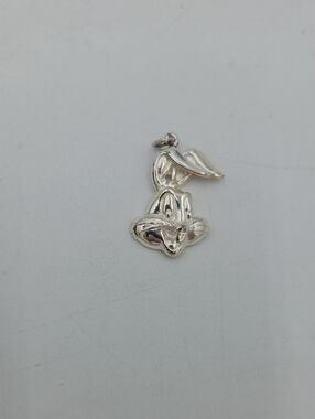 Sterling Silver Bunny Pendant Charm